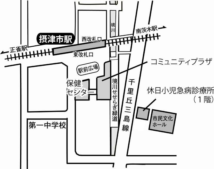 保険センター周辺の地図