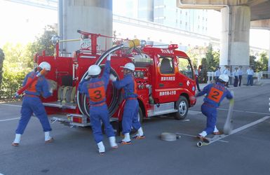 ポンプ車操法