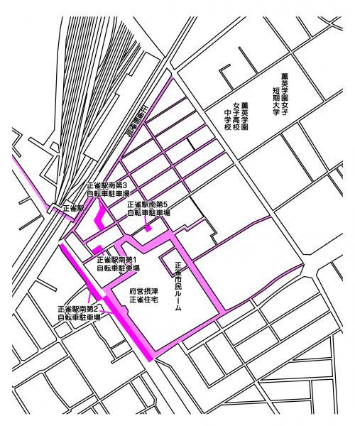 阪急正雀駅周辺の地図