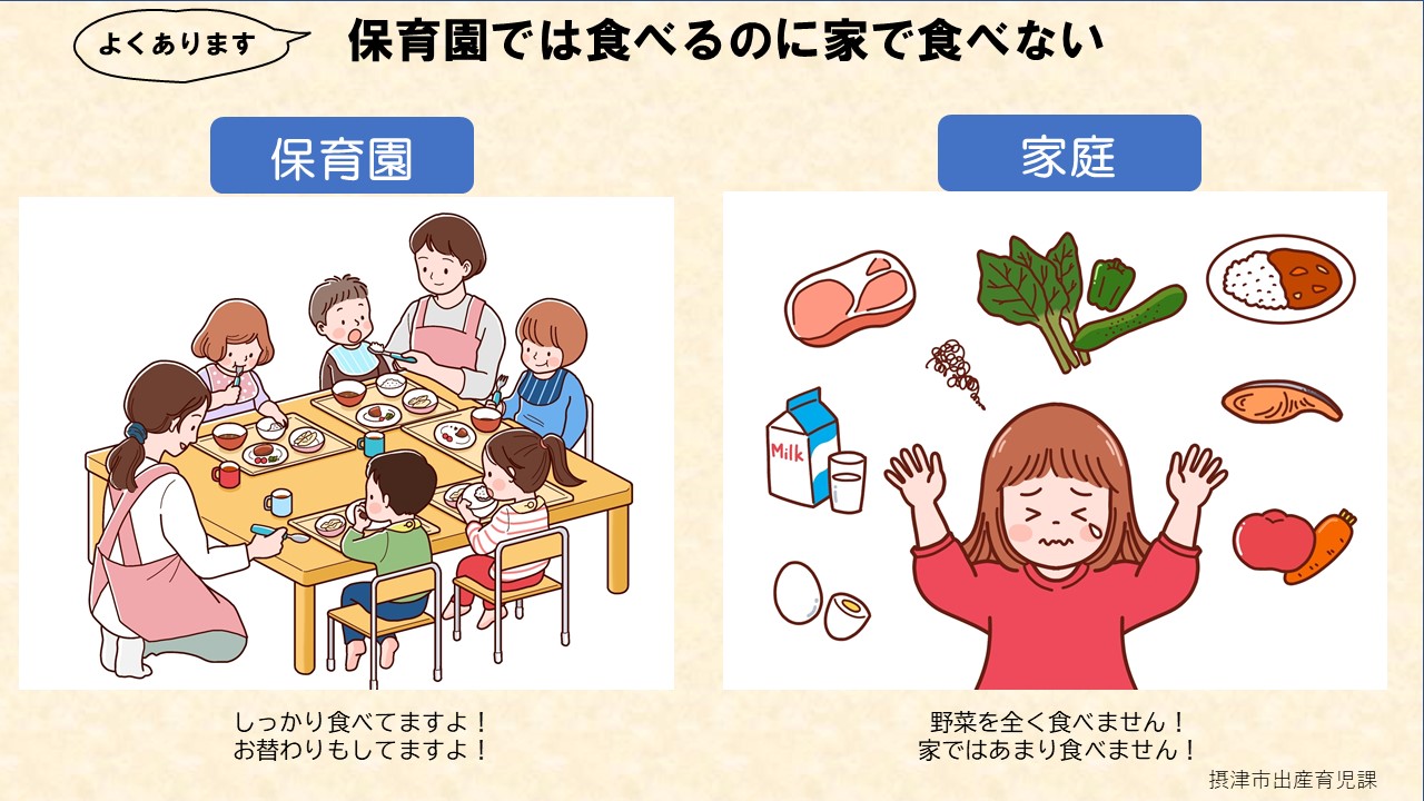 ほいくえんとかていのようす