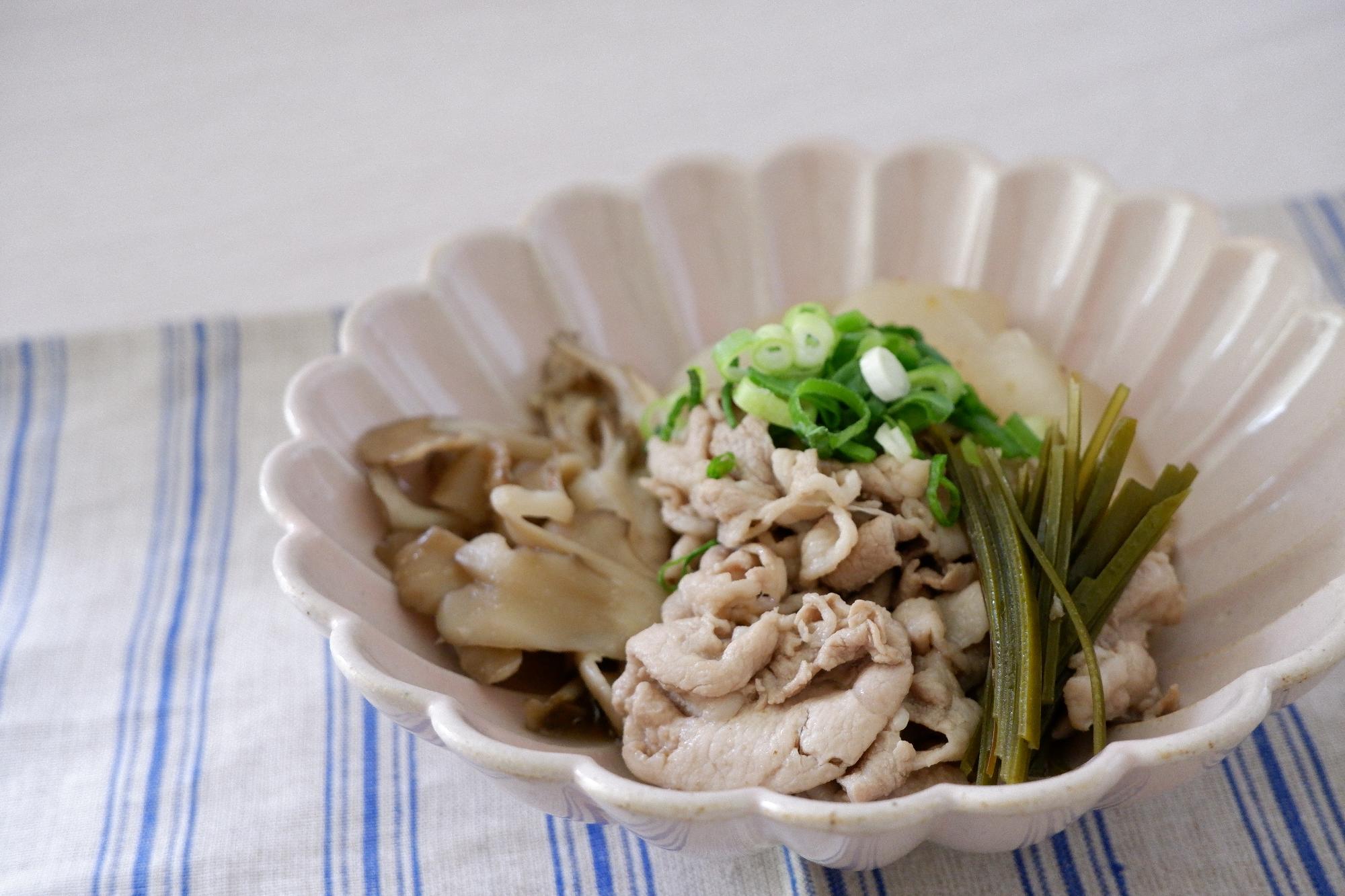 豚肉と大根の柚子こしょう風味