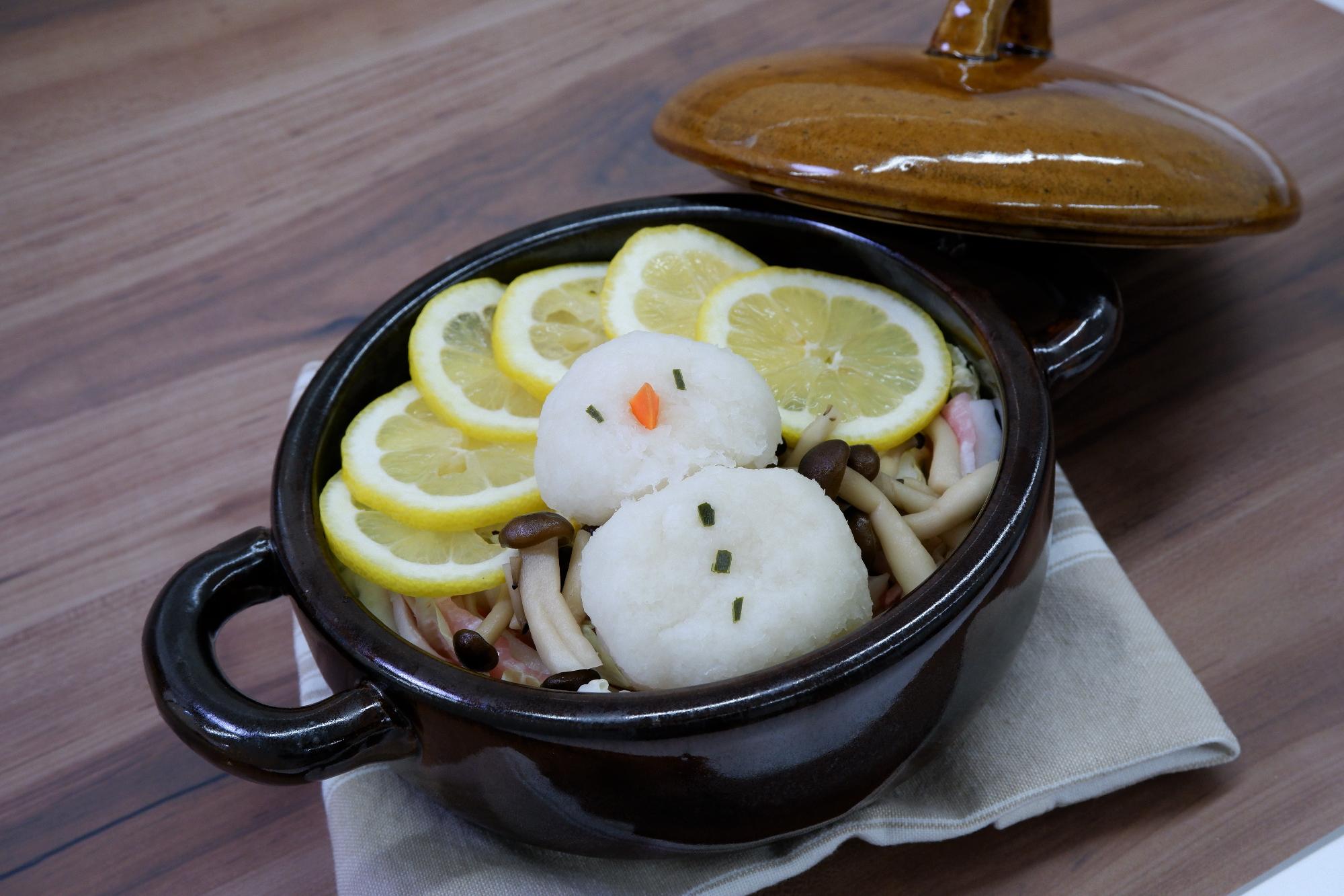 白菜と豚肉の雪だるま鍋