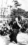 昭和35年頃の味舌天満宮での伊勢神楽の写真