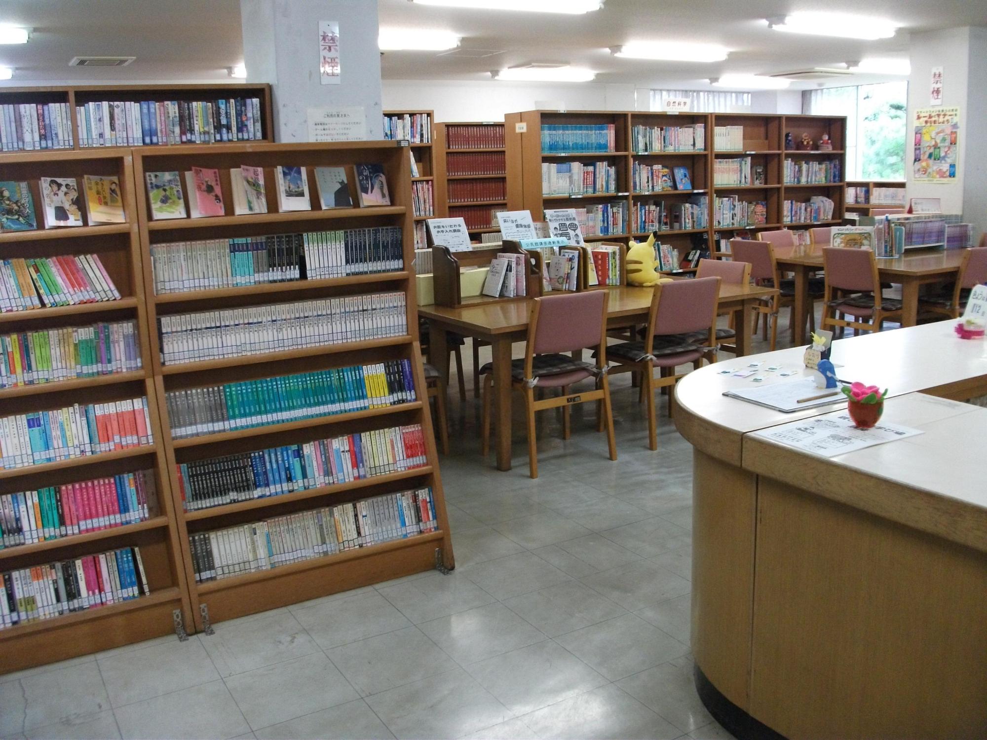 新鳥飼公民館の図書室の写真
