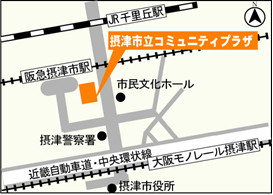 令和7年度三市一町合同就職フェア（地図）