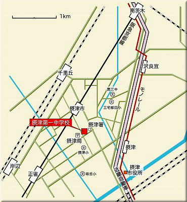 学校周辺地図