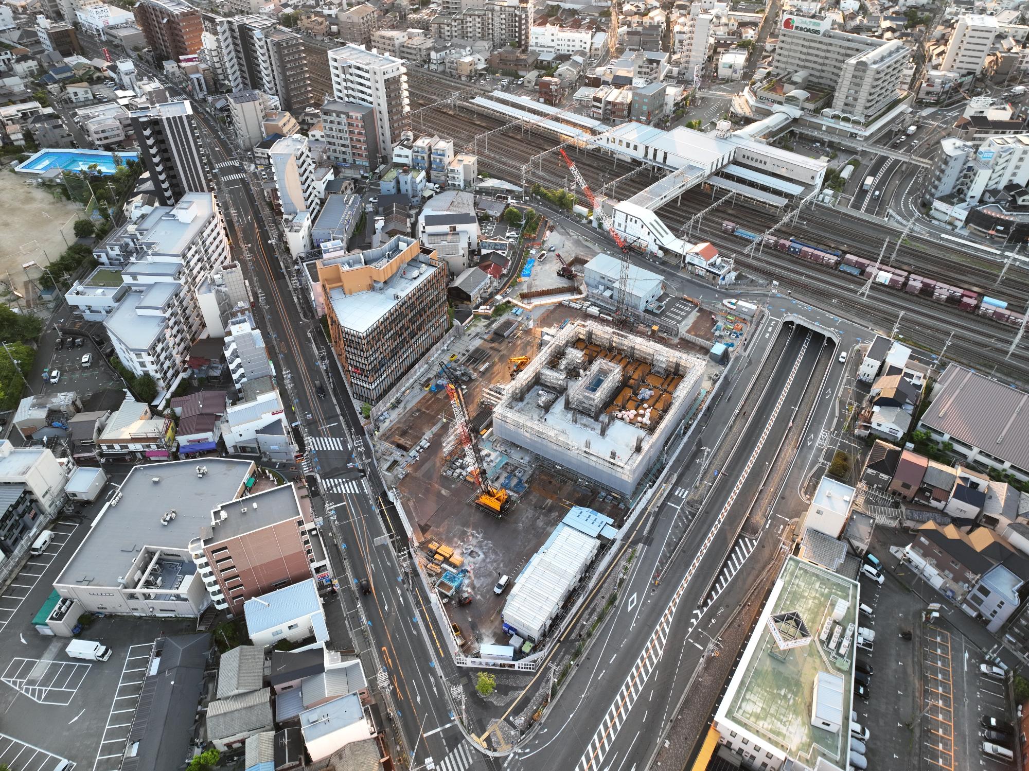 令和7年8月19日ドローンから撮影した写真 北西側から側から