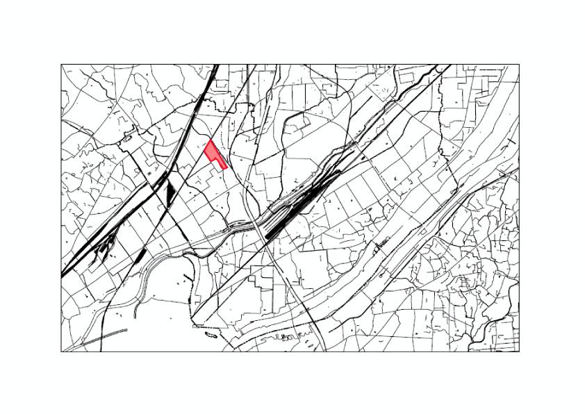 南千里丘土地区画整理事業地図
