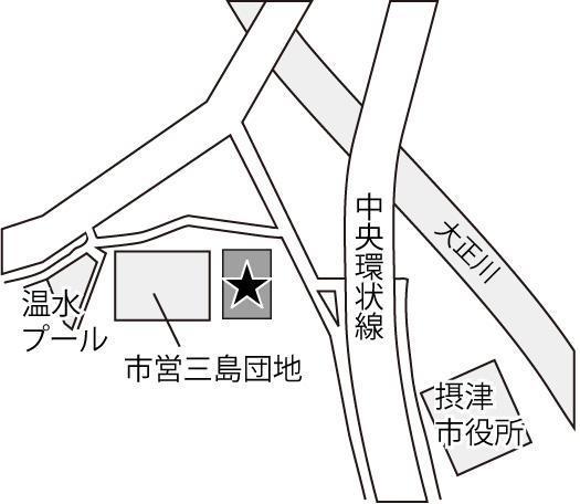 地域包括支援センターの地図のイラスト