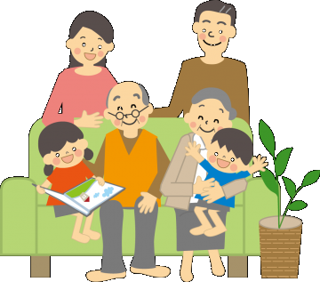 家族団らんの様子の画像