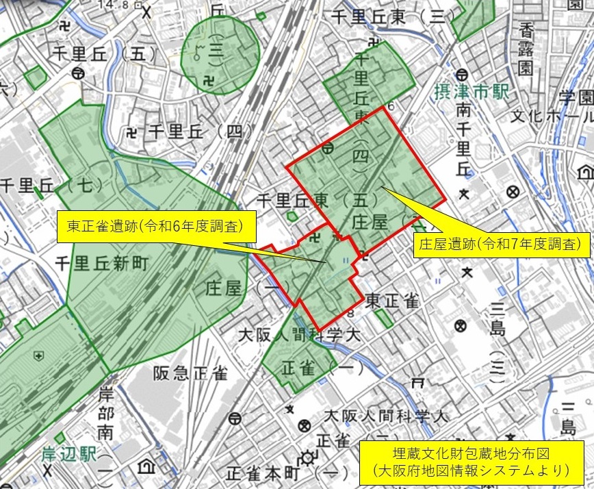 本事業で文化財調査を行った遺跡について